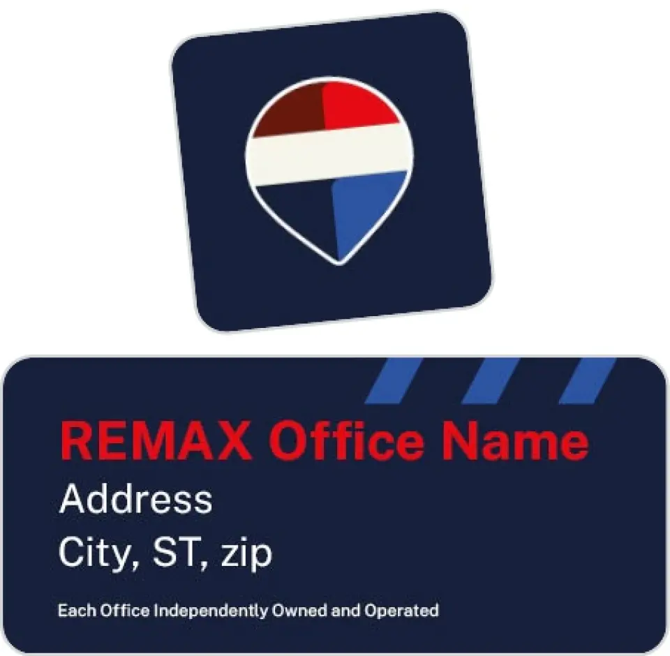 This is a 2¼" x 1" Labels; 1" x 1" Seals REMAX Labels & Seal called REMAX No One Better printed in full color