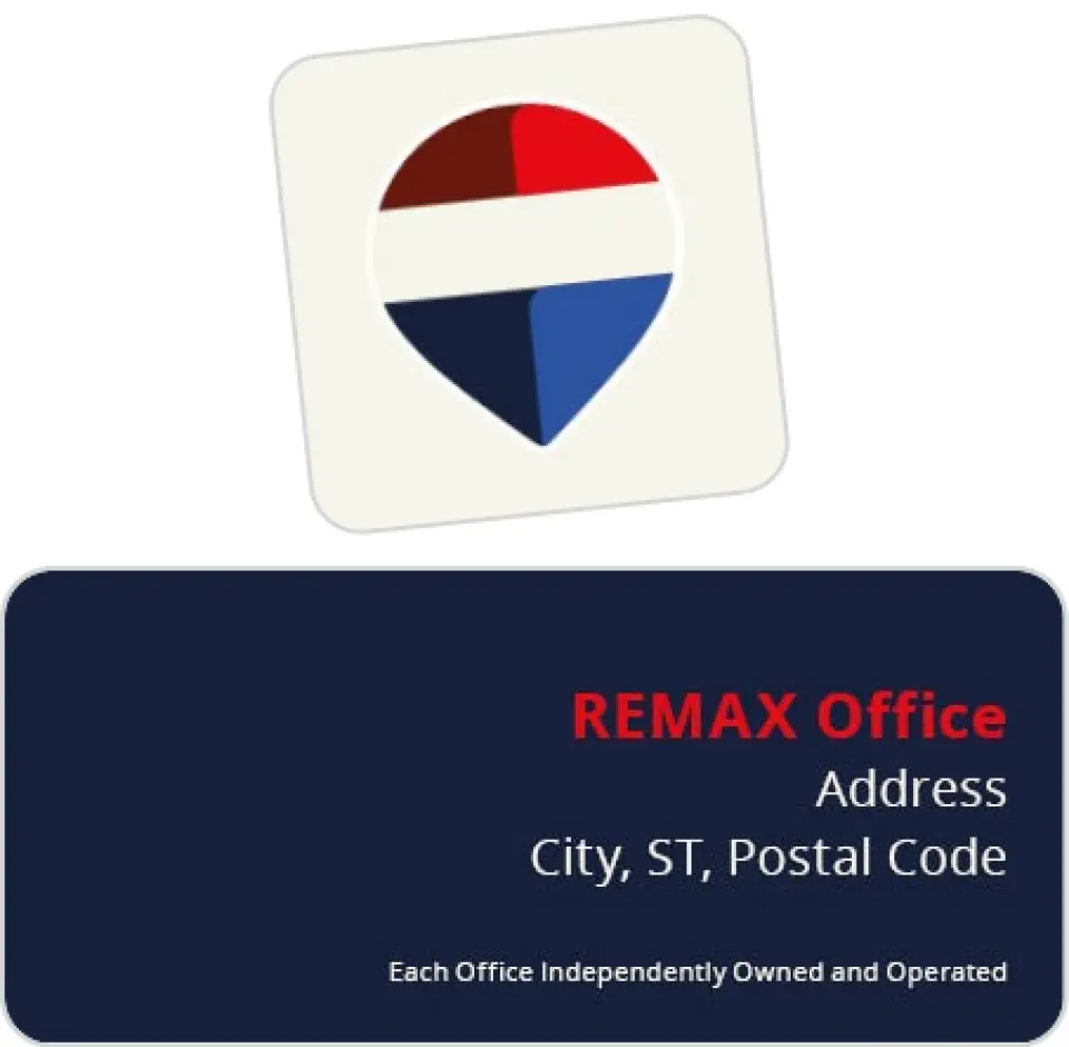 This is a 2¼" x 1" Labels; 1" x 1" Seals REMAX Labels & Seal called REMAX Arched Agent printed in full color