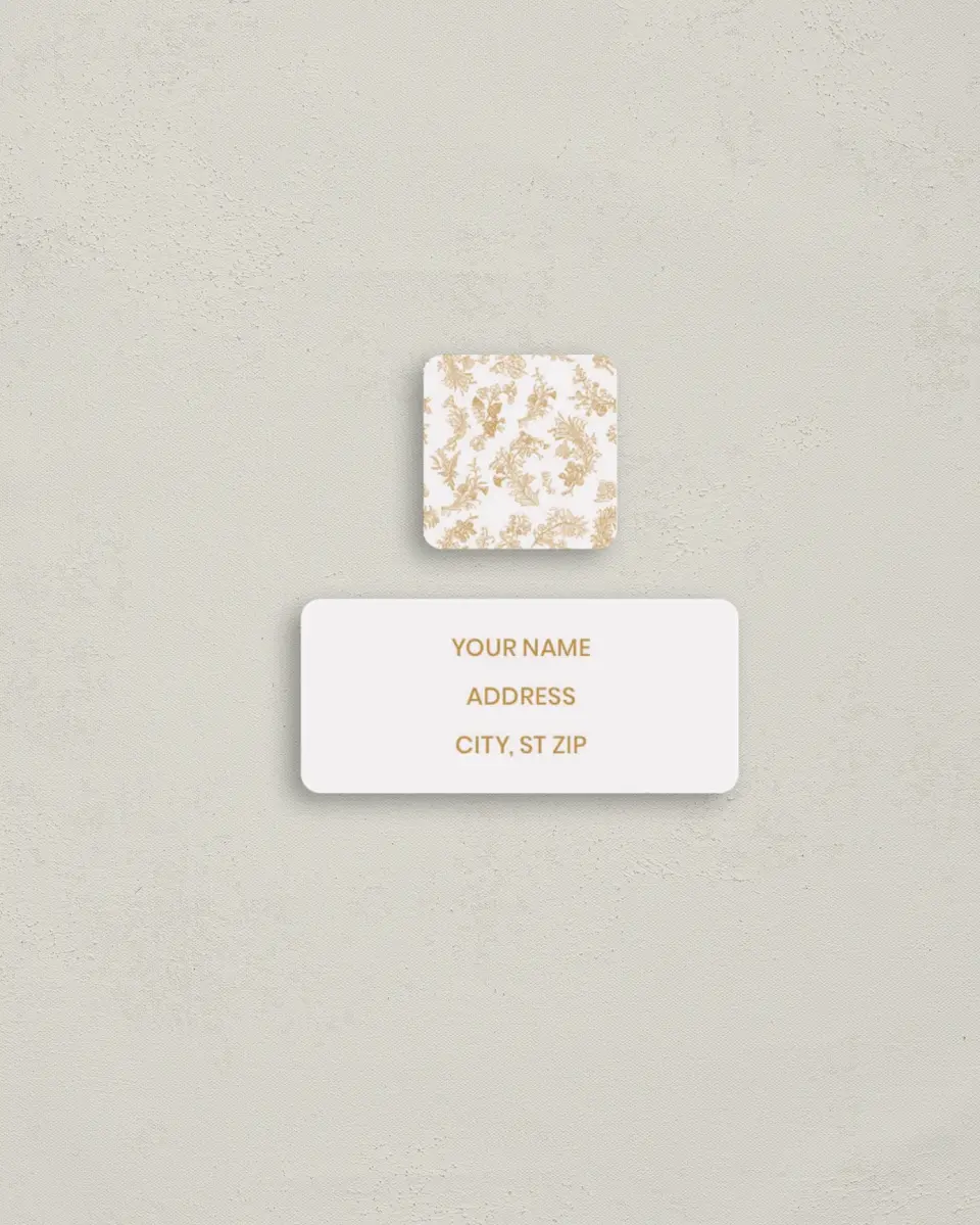 This is a 2¼" x 1" Labels; 1" x 1" Seals Return Address Label called Wayzata printed in full color