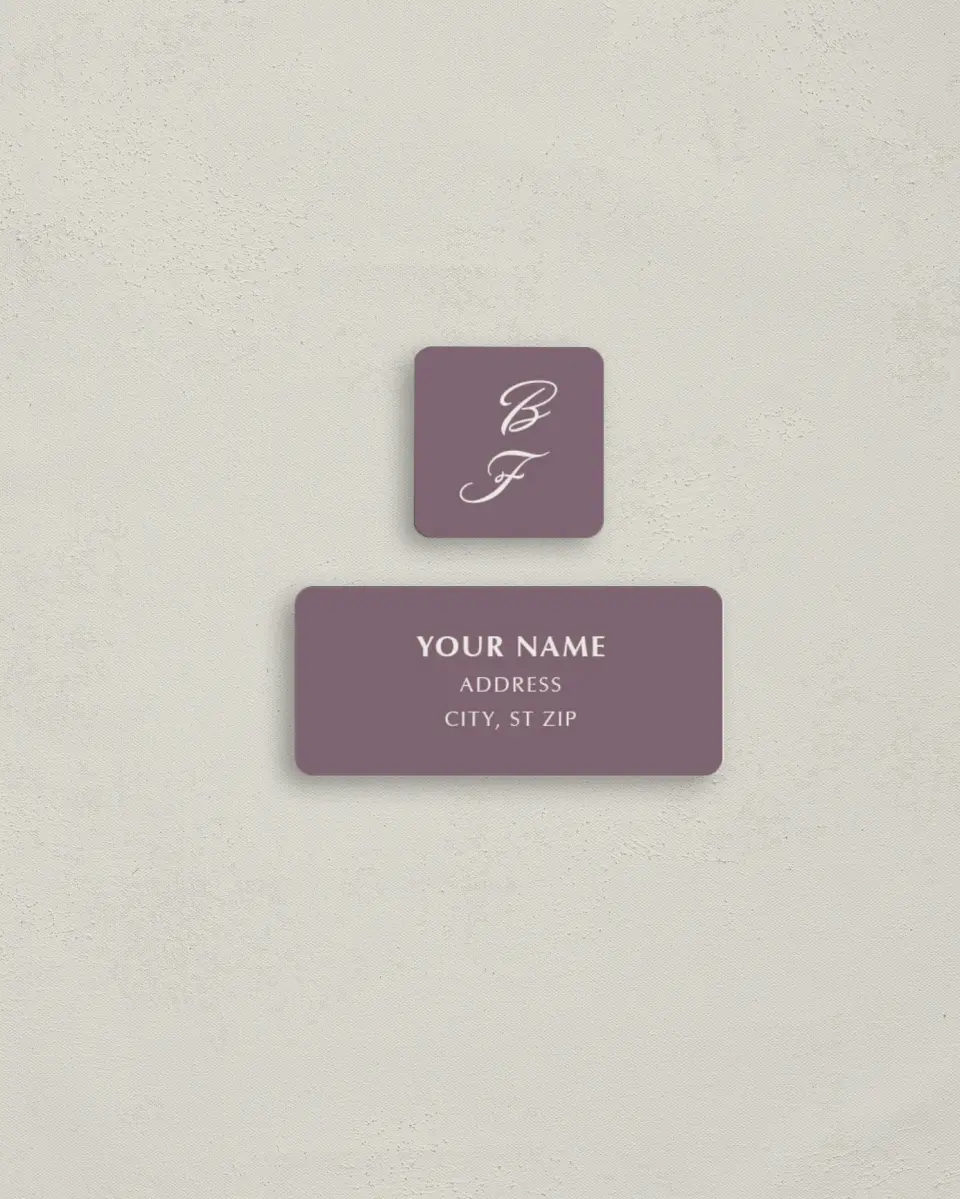 This is a 2¼" x 1" Labels; 1" x 1" Seals Return Address Label called Charleston printed in full color