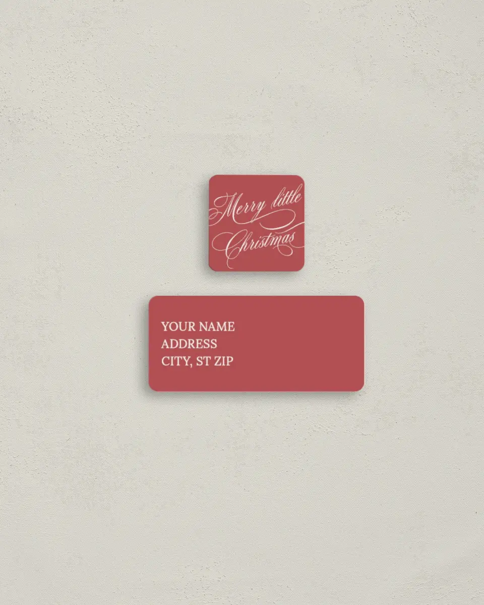 This is a 2¼" x 1" Labels; 1" x 1" Seals Return Address Label called Simple Little Blessing printed in full color