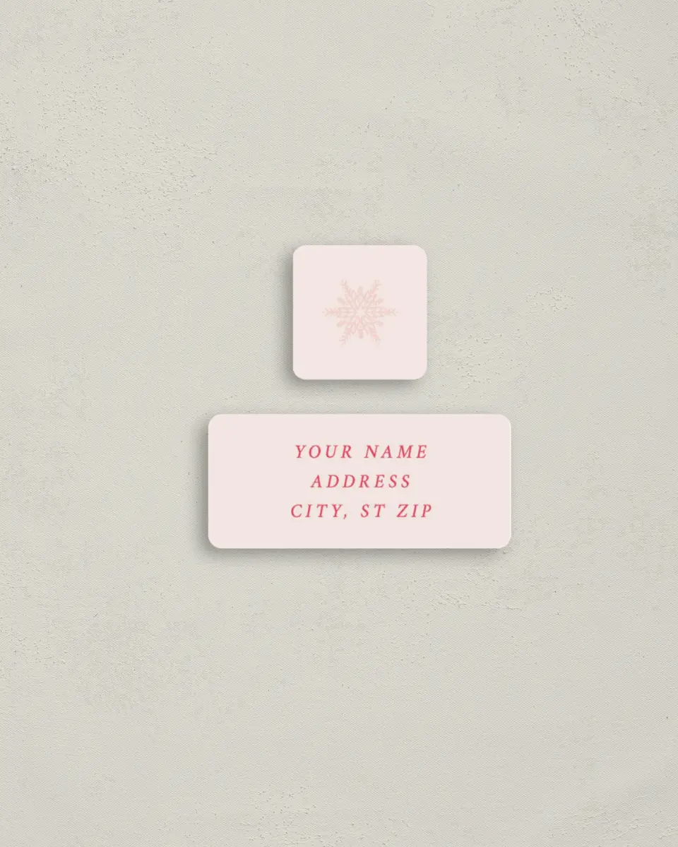 This is a 2¼" x 1" Labels; 1" x 1" Seals Return Address Label called Joful Exchange printed in full color
