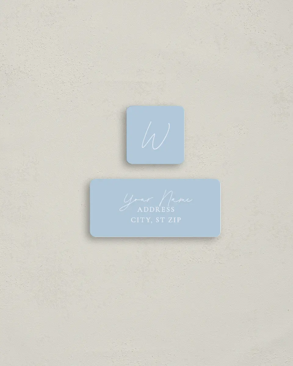 This is a 2¼" x 1" Labels; 1" x 1" Seals Return Address Label called Gilded Joy printed in full color