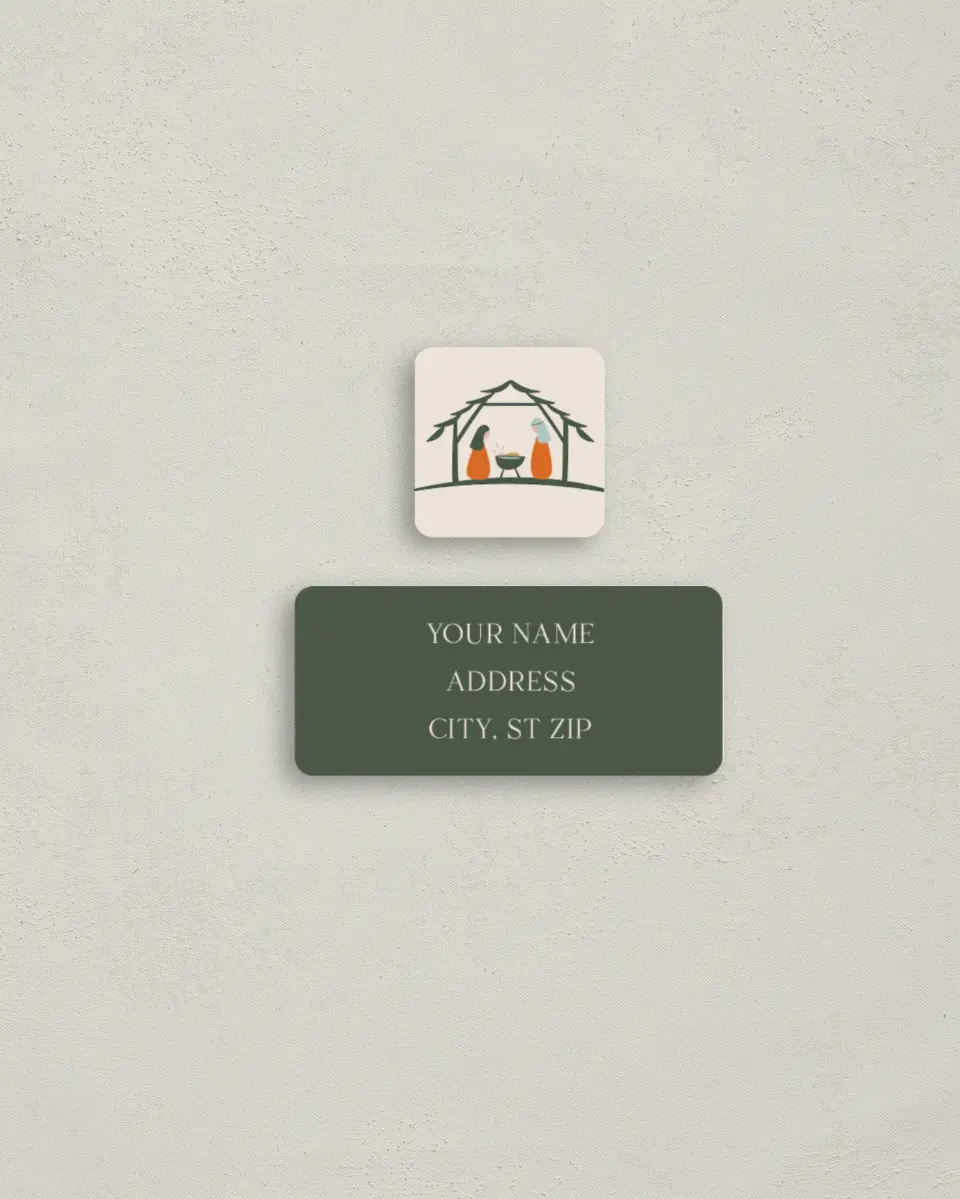 This is a 2¼" x 1" Labels; 1" x 1" Seals Return Address Label called Profound Wonders printed in full color