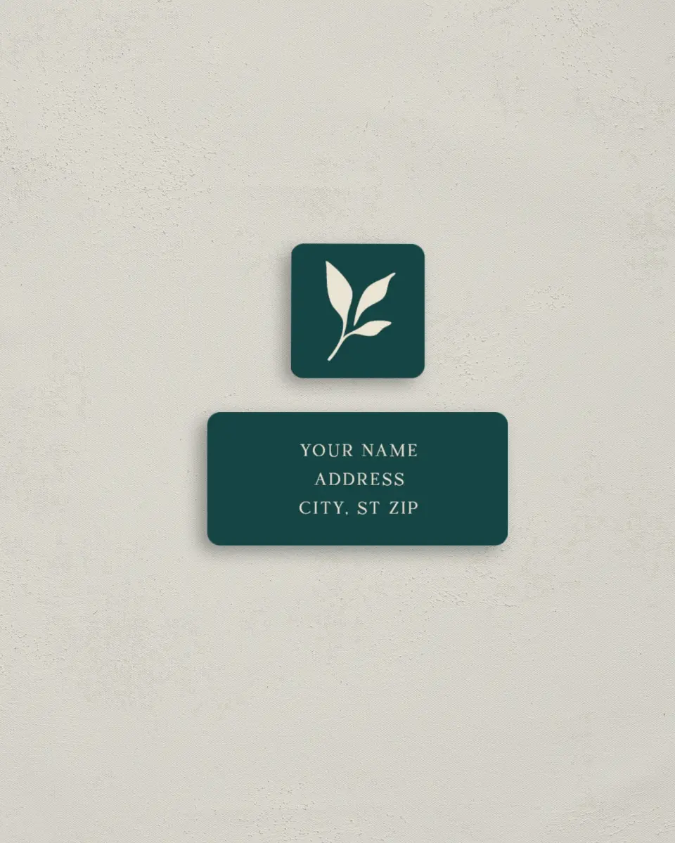 This is a 2¼" x 1" Labels; 1" x 1" Seals Return Address Label called Joyful Noel printed in full color