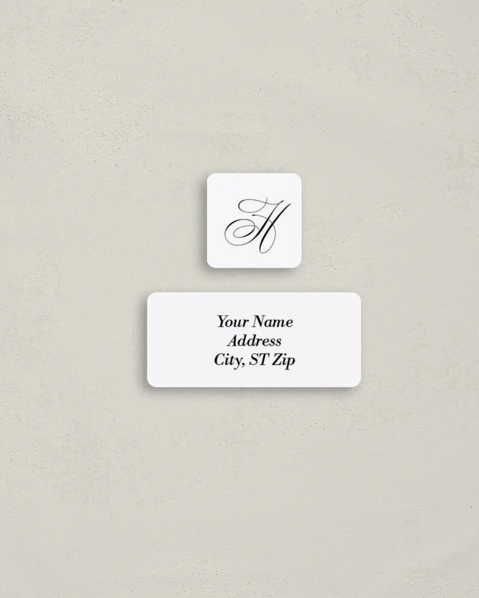 This is a 2¼" x 1" Labels; 1" x 1" Seals Return Address Label called Classic Christmas printed in full color