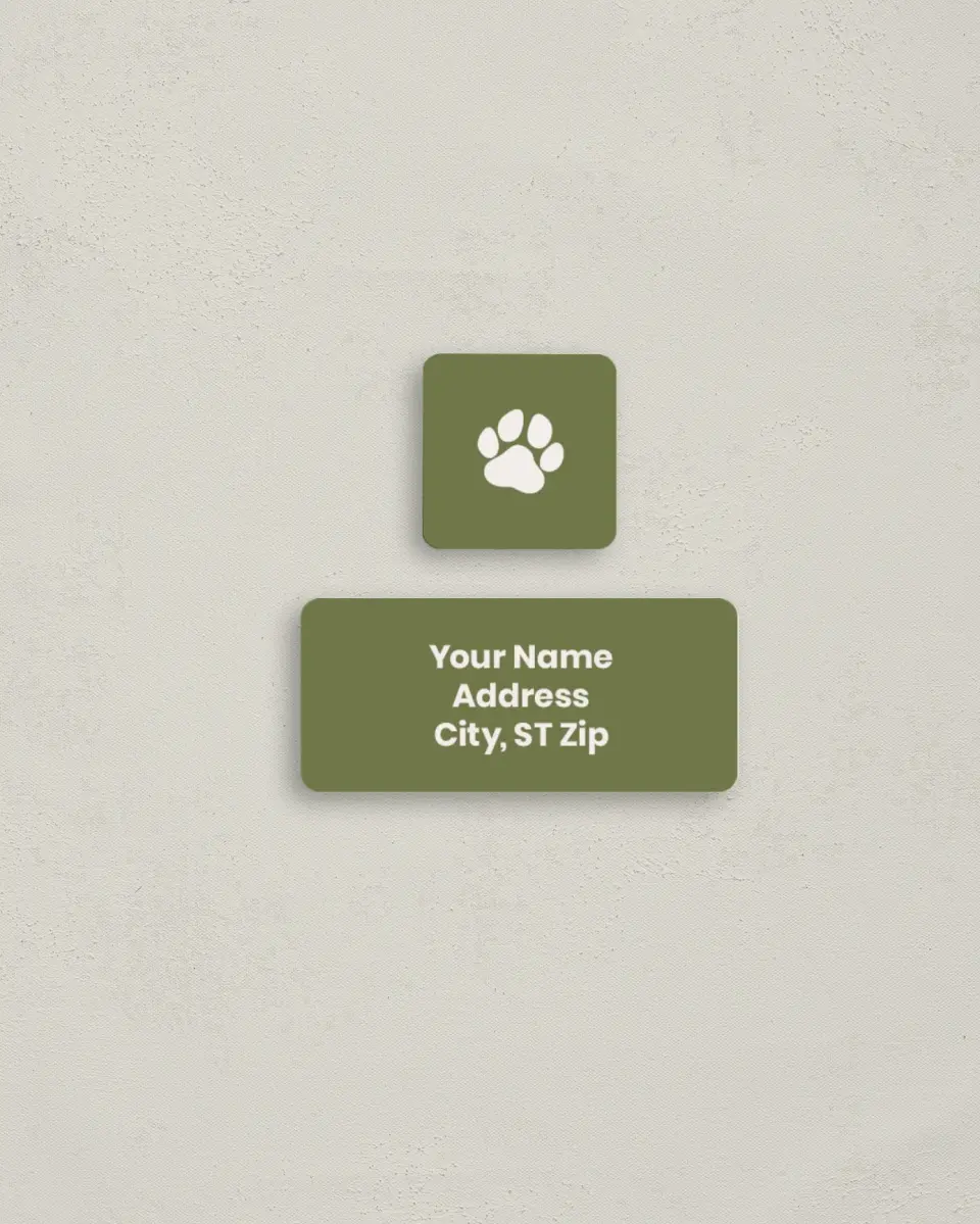 This is a 2¼" x 1" Labels; 1" x 1" Seals Return Address Label called Happy Howlidays printed in full color