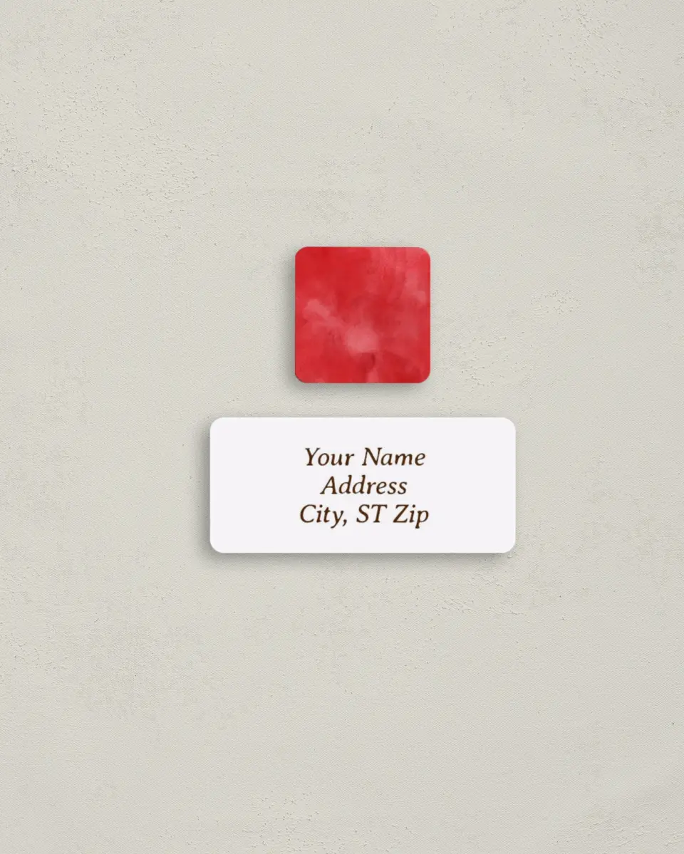 This is a 2¼" x 1" Labels; 1" x 1" Seals Return Address Label called Fullness of Joy printed in full color
