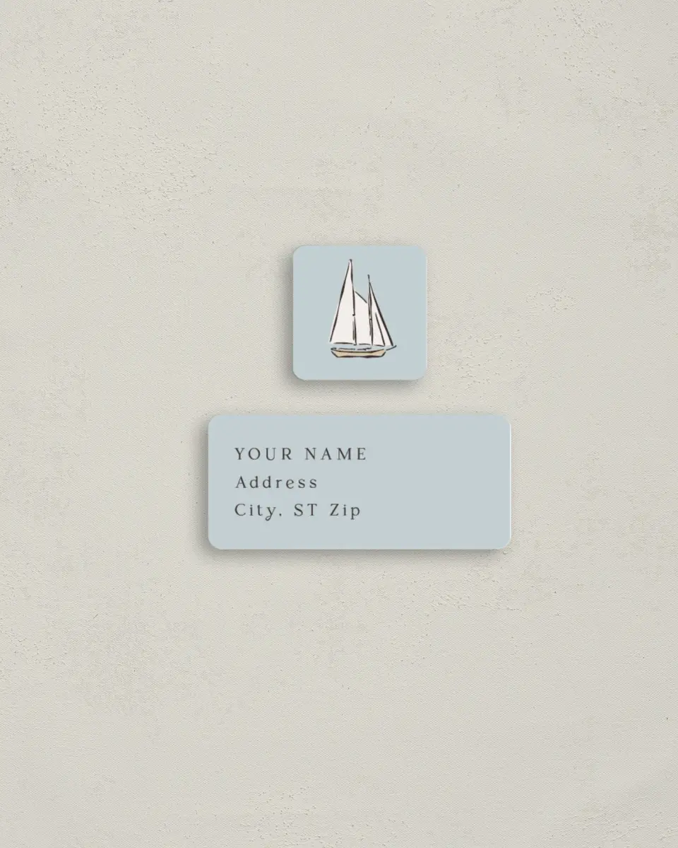 This is a 2¼" x 1" Labels; 1" x 1" Seals Return Address Label called Beacon of Love printed in full color