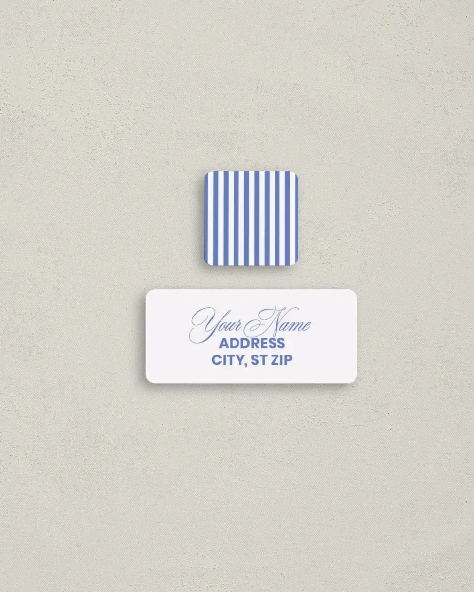 This is a 2¼" x 1" Labels; 1" x 1" Seals Bachelorette Party Accessorie called Red, Bride, and Blue printed in full color