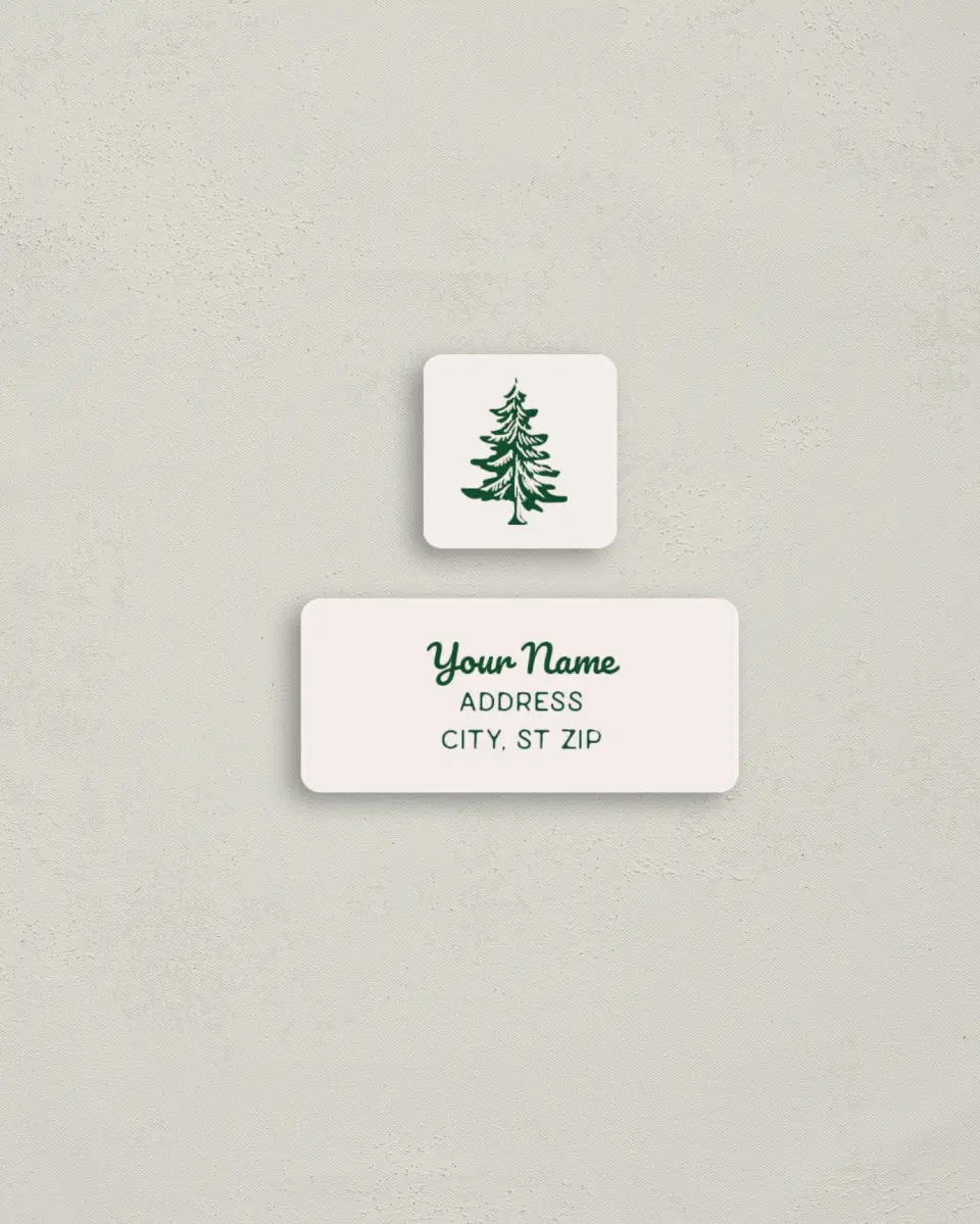 This is a 2¼" x 1" Labels; 1" x 1" Seals Bachelorette Party Accessorie called Camp Bach printed in full color
