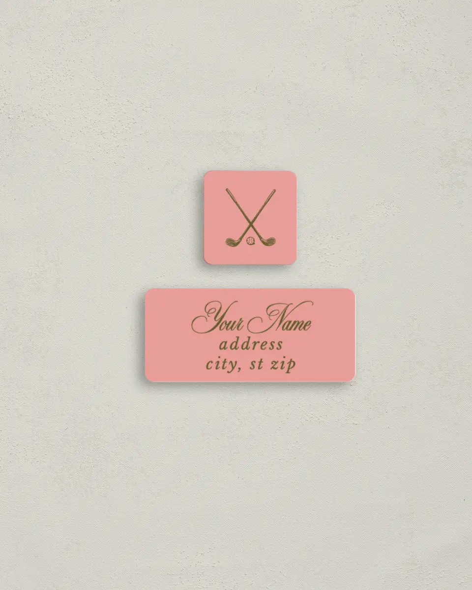 This is a 2¼" x 1" Labels; 1" x 1" Seals Bachelorette Party Accessorie called Last Swing printed in full color