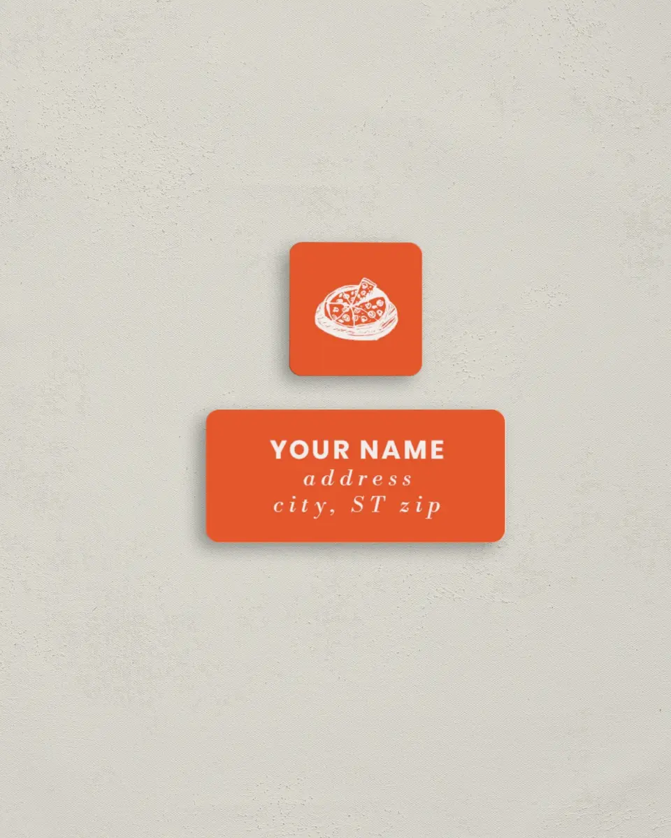 This is a 2¼" x 1" Labels; 1" x 1" Seals Bachelorette Party Accessorie called Last Slice of Single Life printed in full color