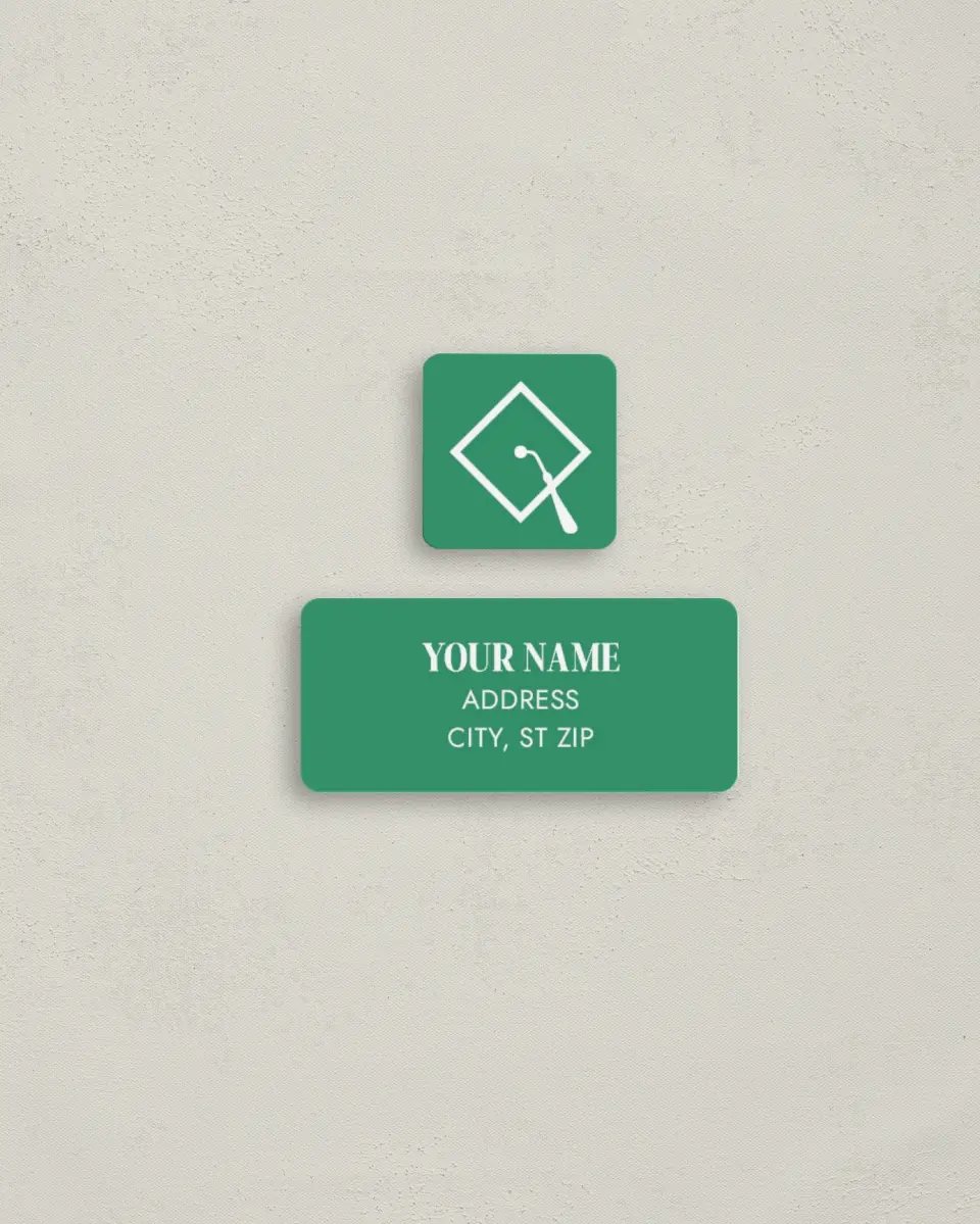 This is a 2¼" x 1" Labels; 1" x 1" Seals Return Address Label called Class Icon printed in full color