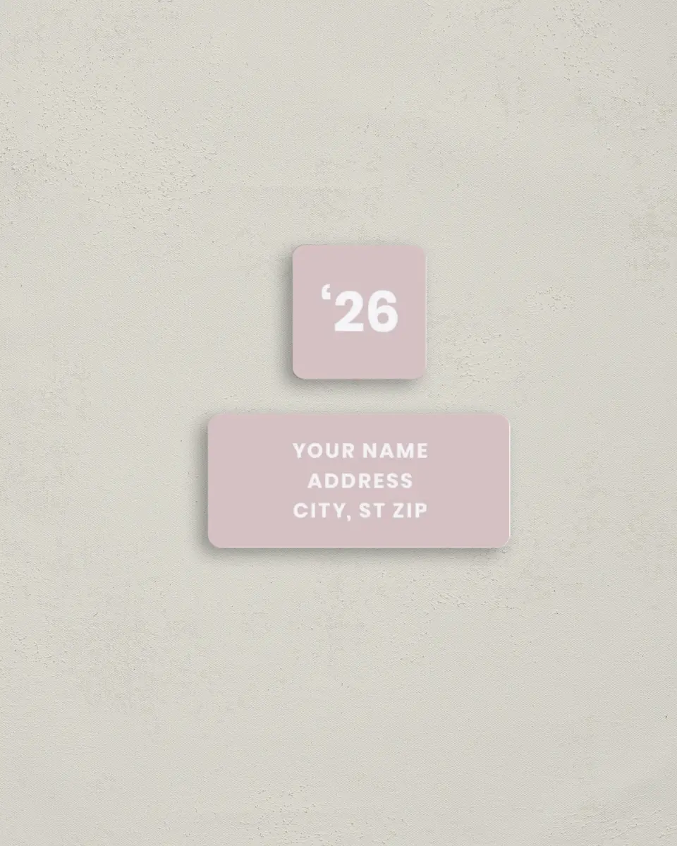This is a 2¼" x 1" Labels; 1" x 1" Seals Return Address Label called Caps Off to You printed in full color