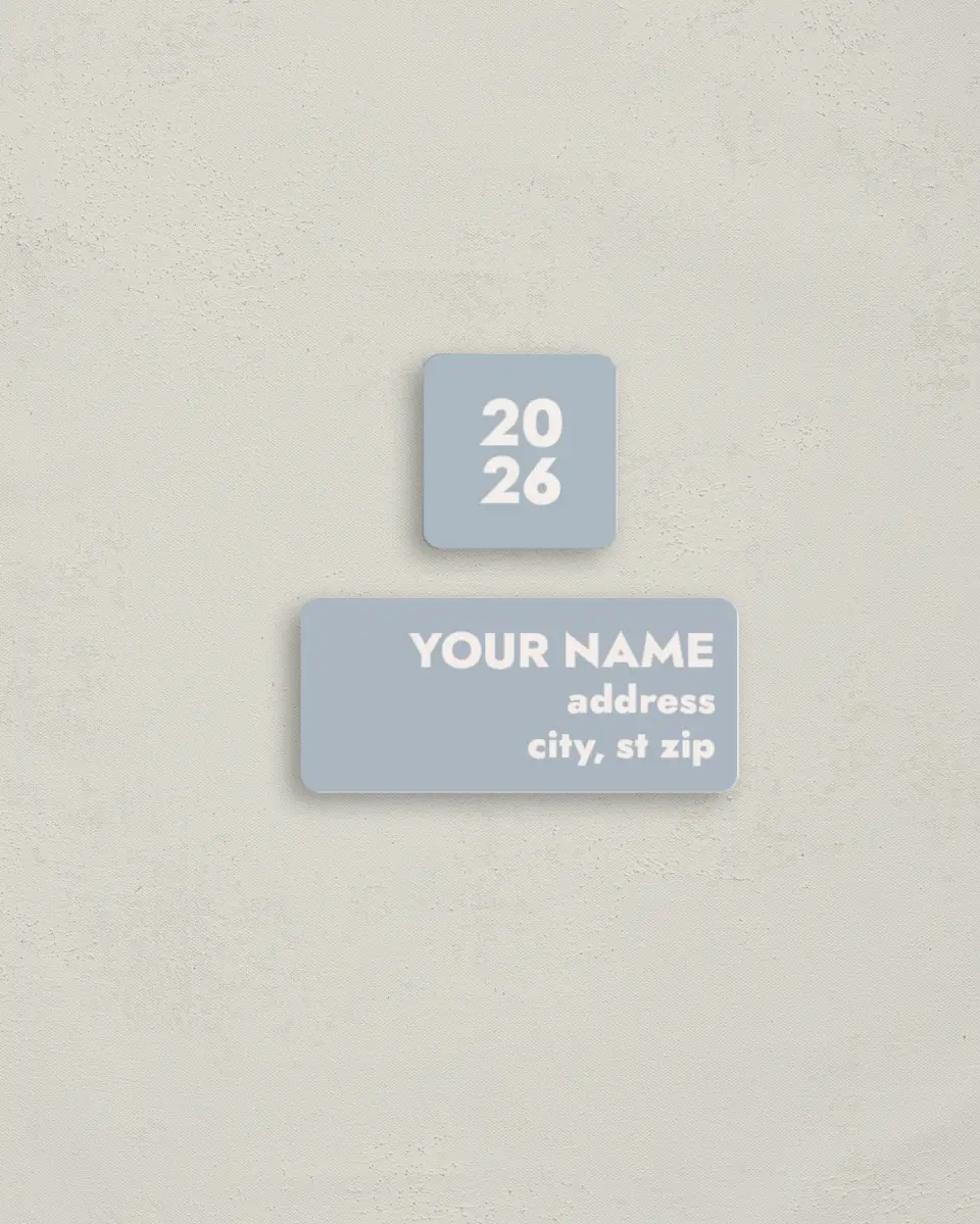 This is a 2¼" x 1" Labels; 1" x 1" Seals Return Address Label called Changing Chapters printed in full color