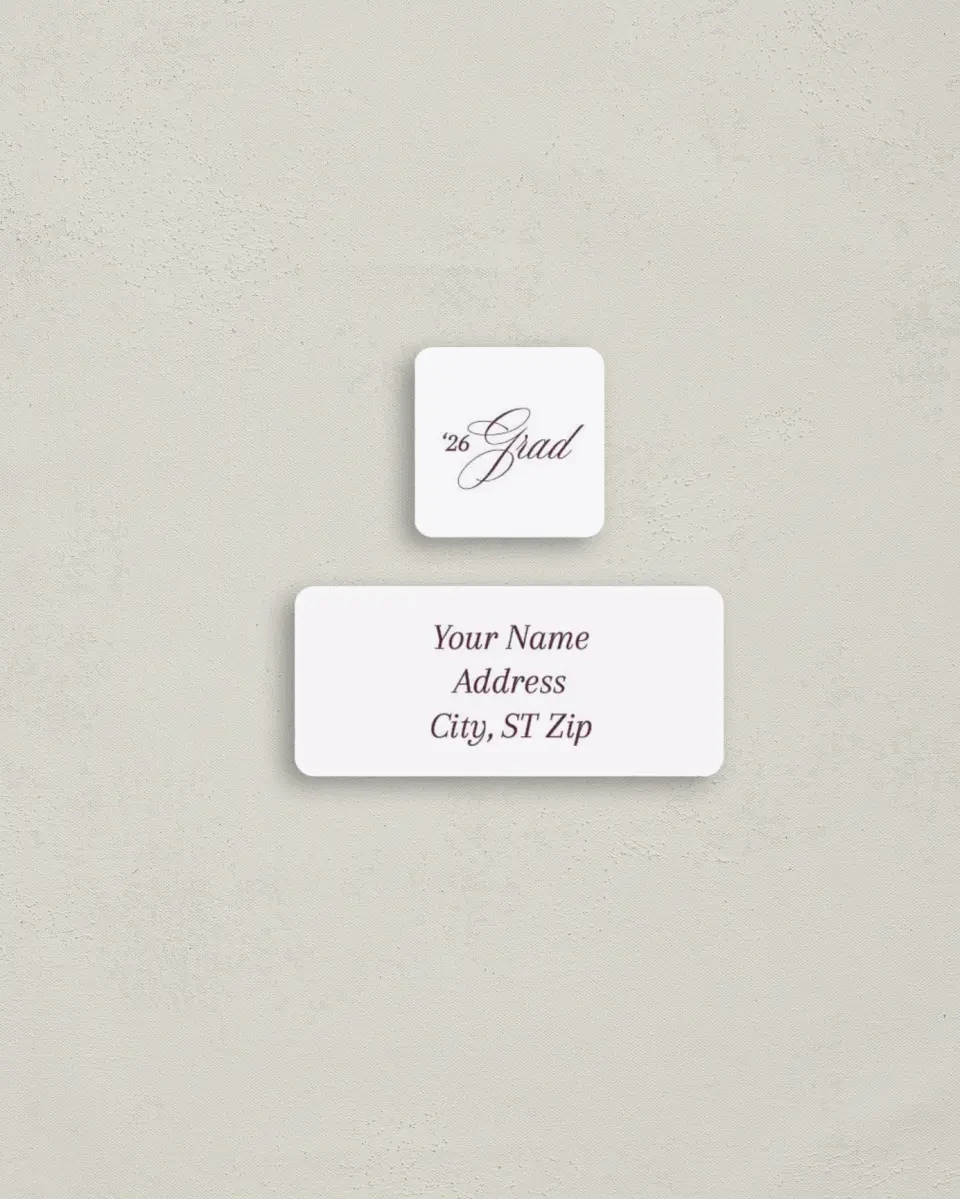 This is a 2¼" x 1" Labels; 1" x 1" Seals Return Address Label called Timeless Frame printed in full color