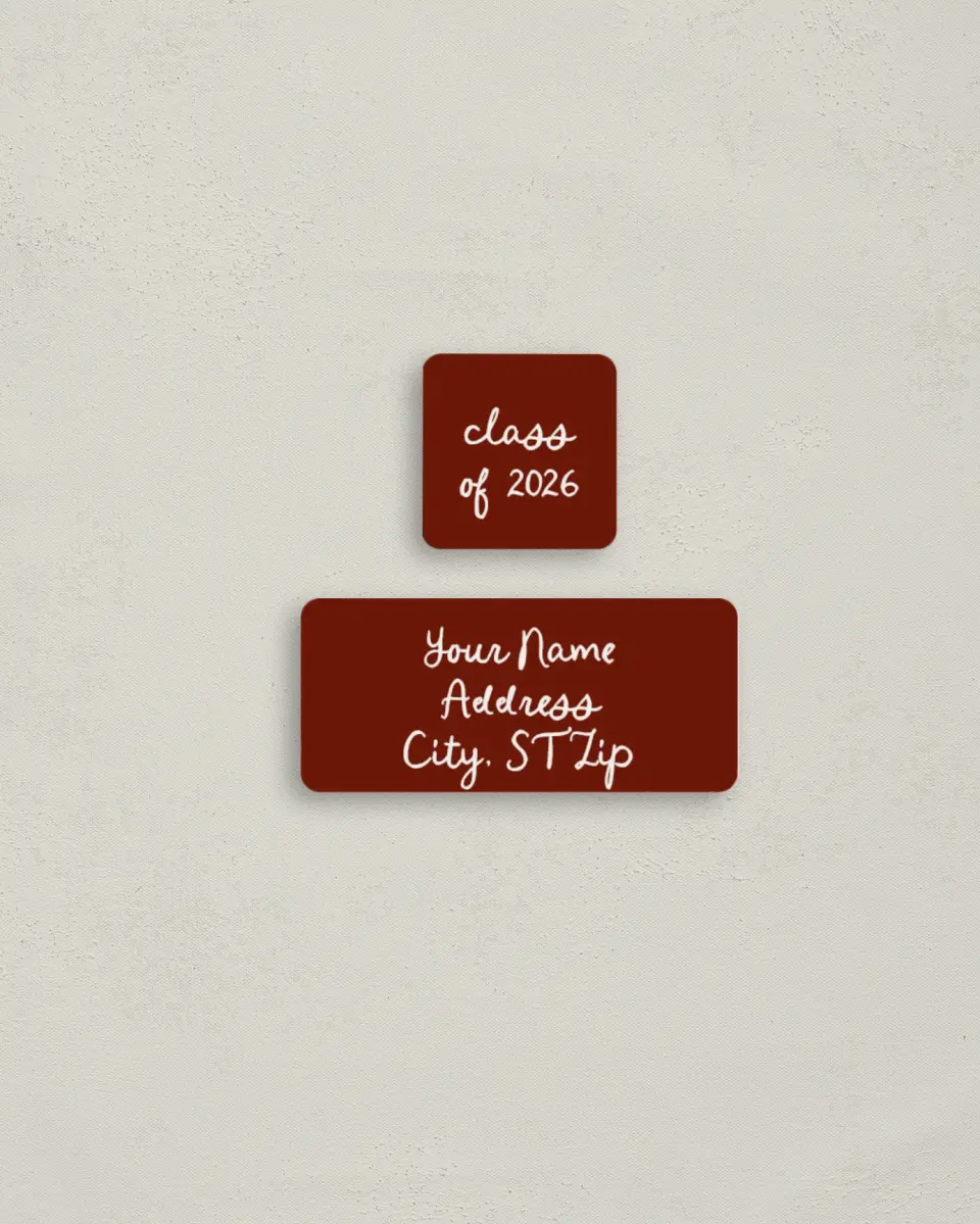 This is a 2¼" x 1" Labels; 1" x 1" Seals Return Address Label called Walking the Stage printed in full color