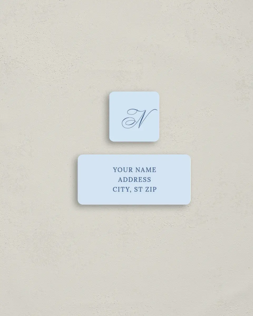 This is a 2¼" x 1" Labels; 1" x 1" Seals Return Address Label called The End of an Era printed in full color