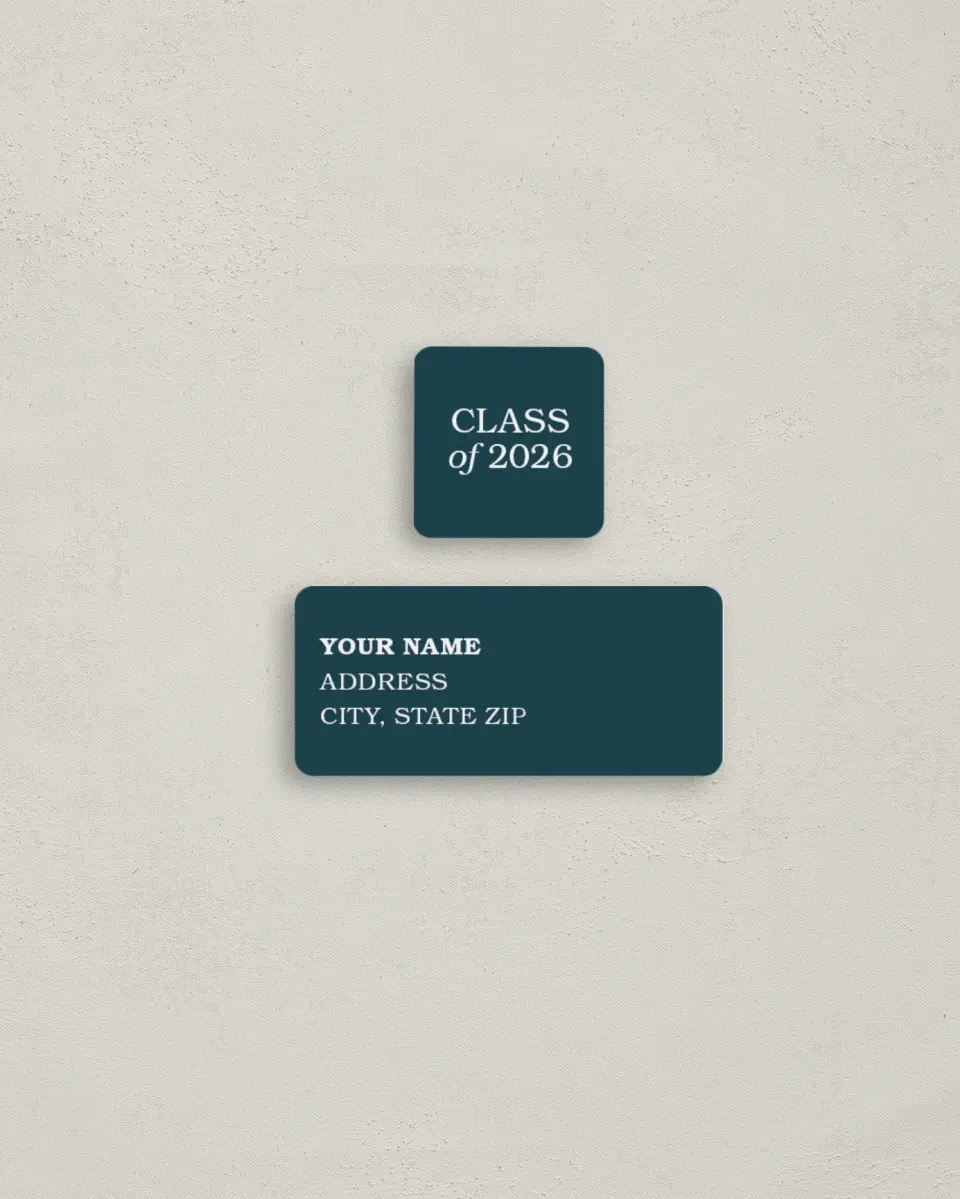 This is a 2¼" x 1" Labels; 1" x 1" Seals Return Address Label called Sky's the Limit printed in full color