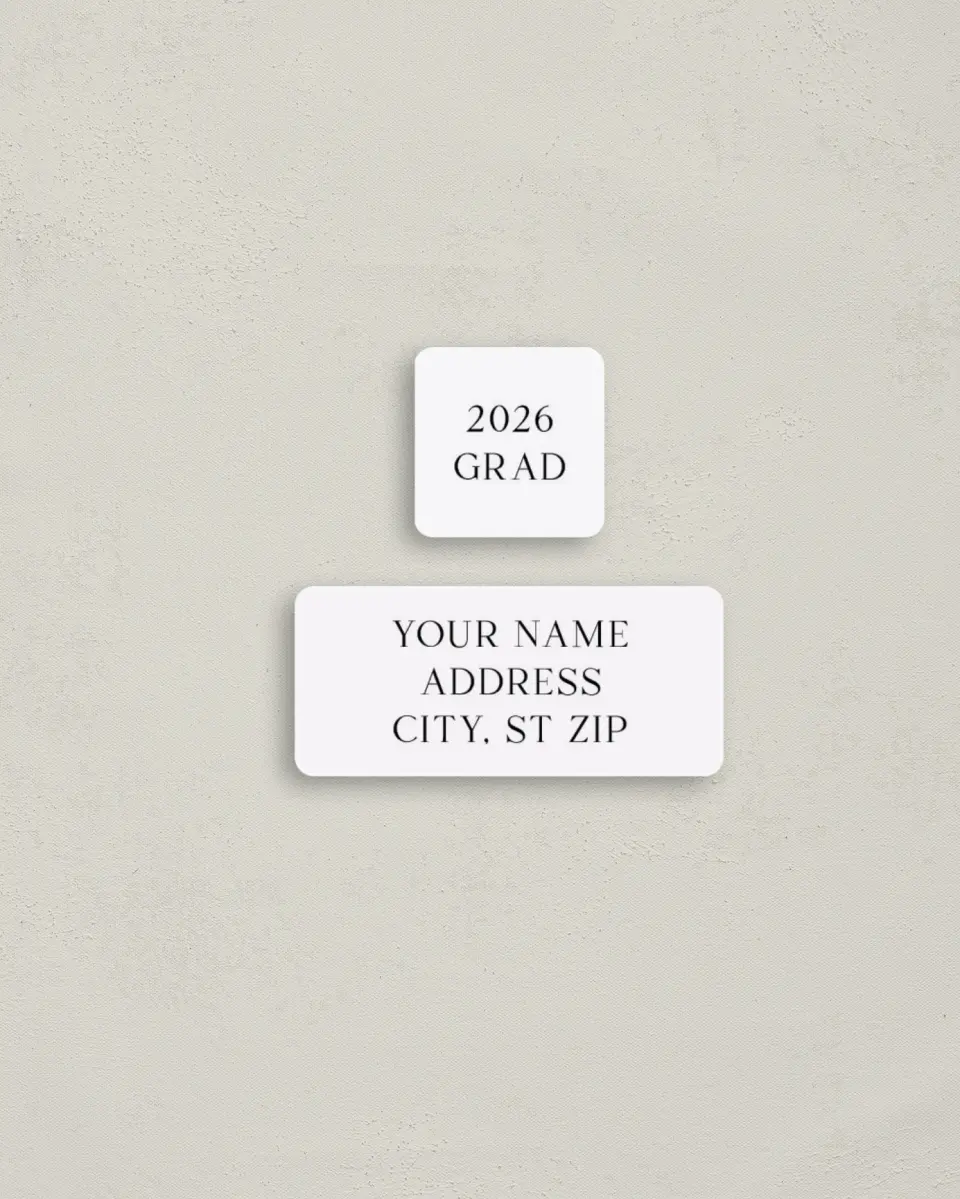 This is a 2¼" x 1" Labels; 1" x 1" Seals Return Address Label called Most Classic printed in full color