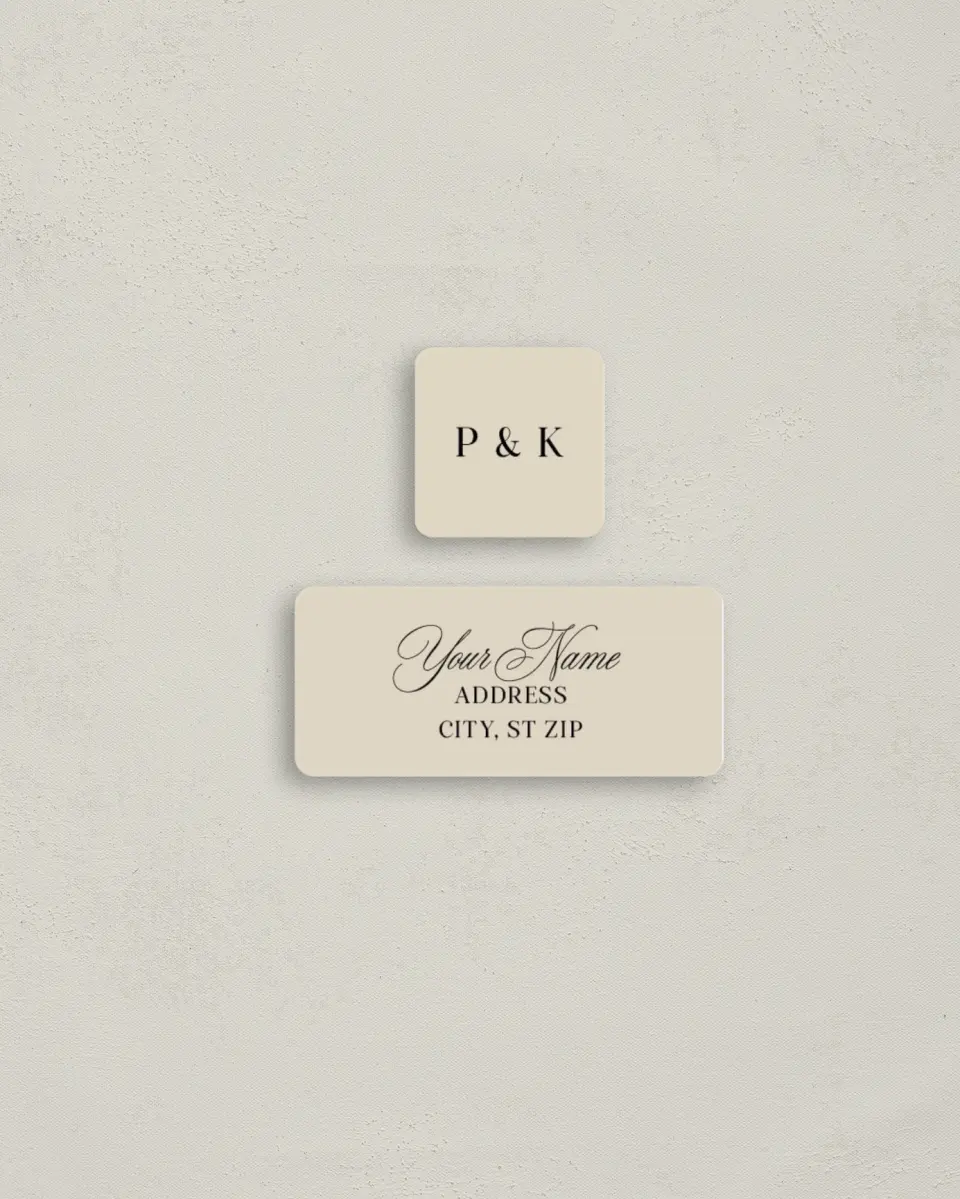 This is a 2¼" x 1" Labels; 1" x 1" Seals Return Address Label called Forever Framed printed in full color