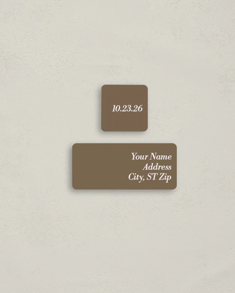 This is a 2¼" x 1" Labels; 1" x 1" Seals Return Address Label called All I Need printed in full color