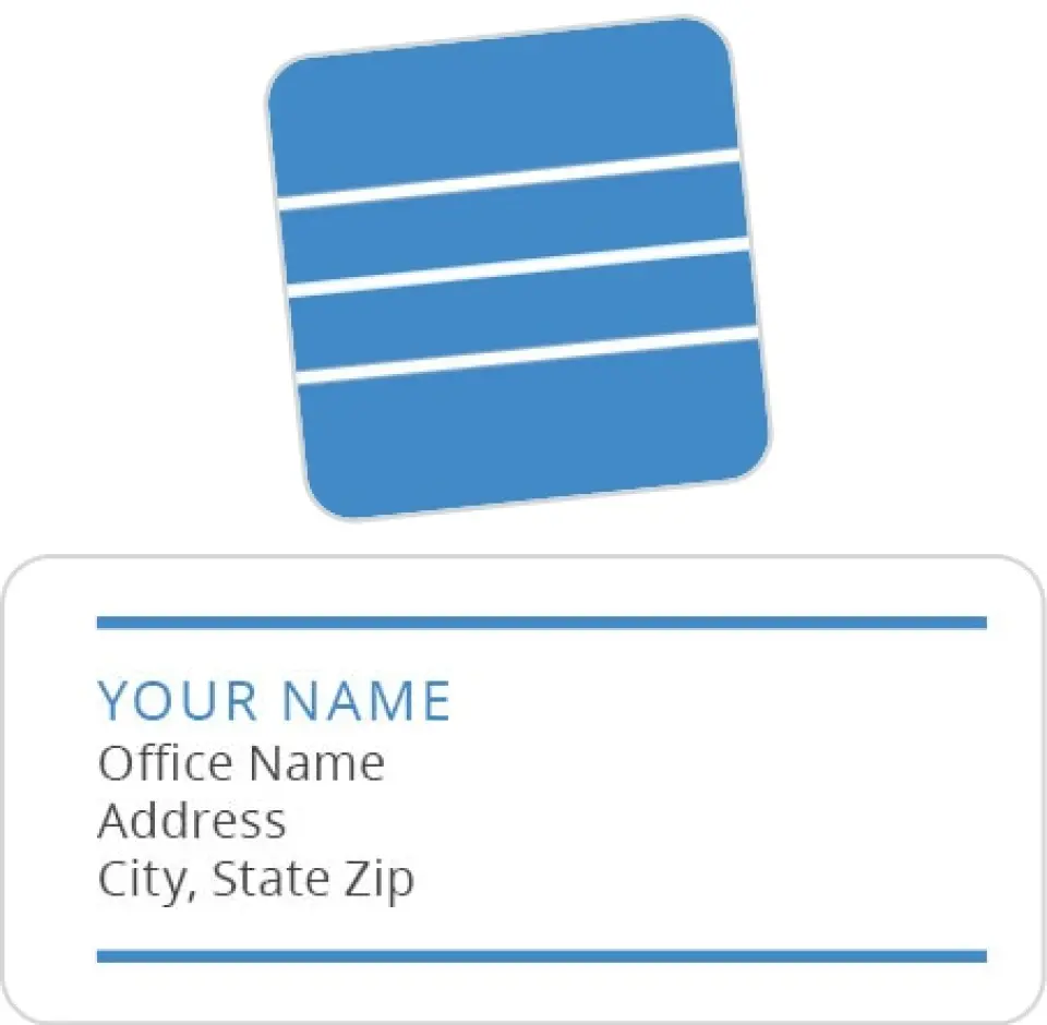 This is a 2¼" x 1" Labels; 1" x 1" Seals Return Address Label called Quick & Easy Recipes from Pillsbury printed in full color