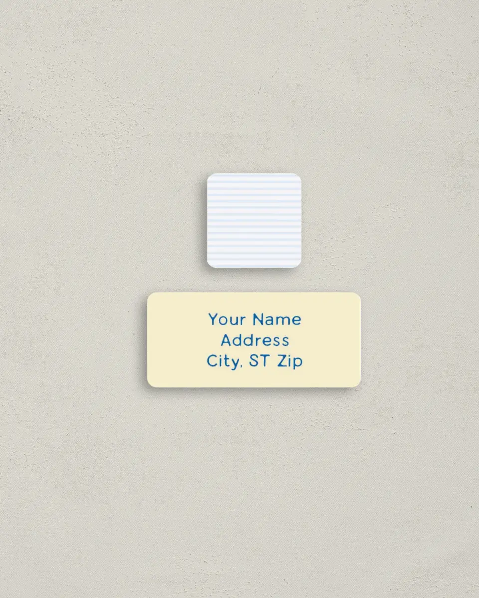 This is a 2¼" x 1" Labels; 1" x 1" Seals Bachelorette Party Accessorie called Nothing Butter printed in full color