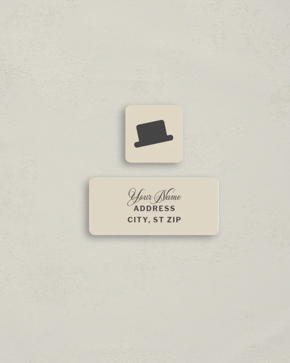 This is a 2¼" x 1" Labels; 1" x 1" Seals Return Address Label called Snowman Salutations printed in full color