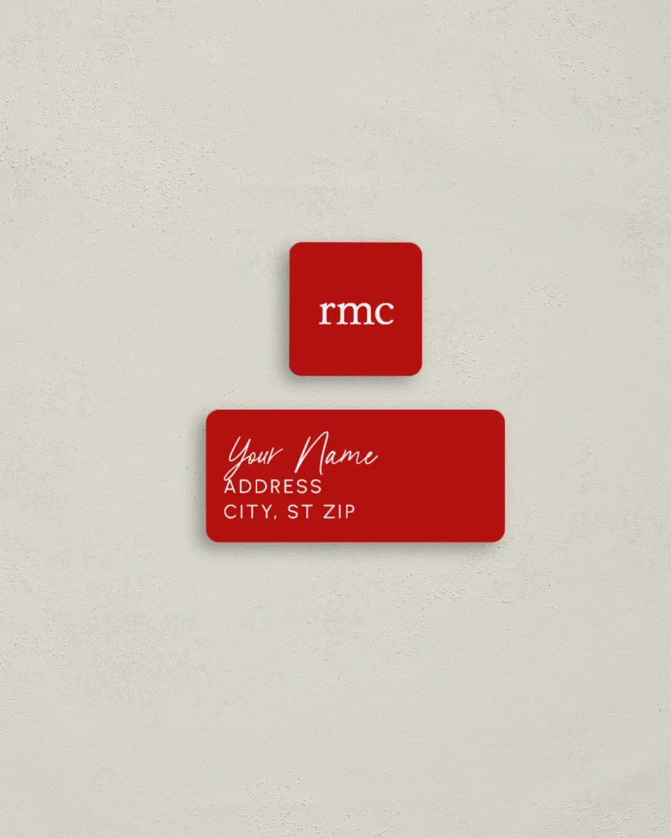 This is a 2¼" x 1" Labels; 1" x 1" Seals Return Address Label called Teamwork Dream Work printed in full color