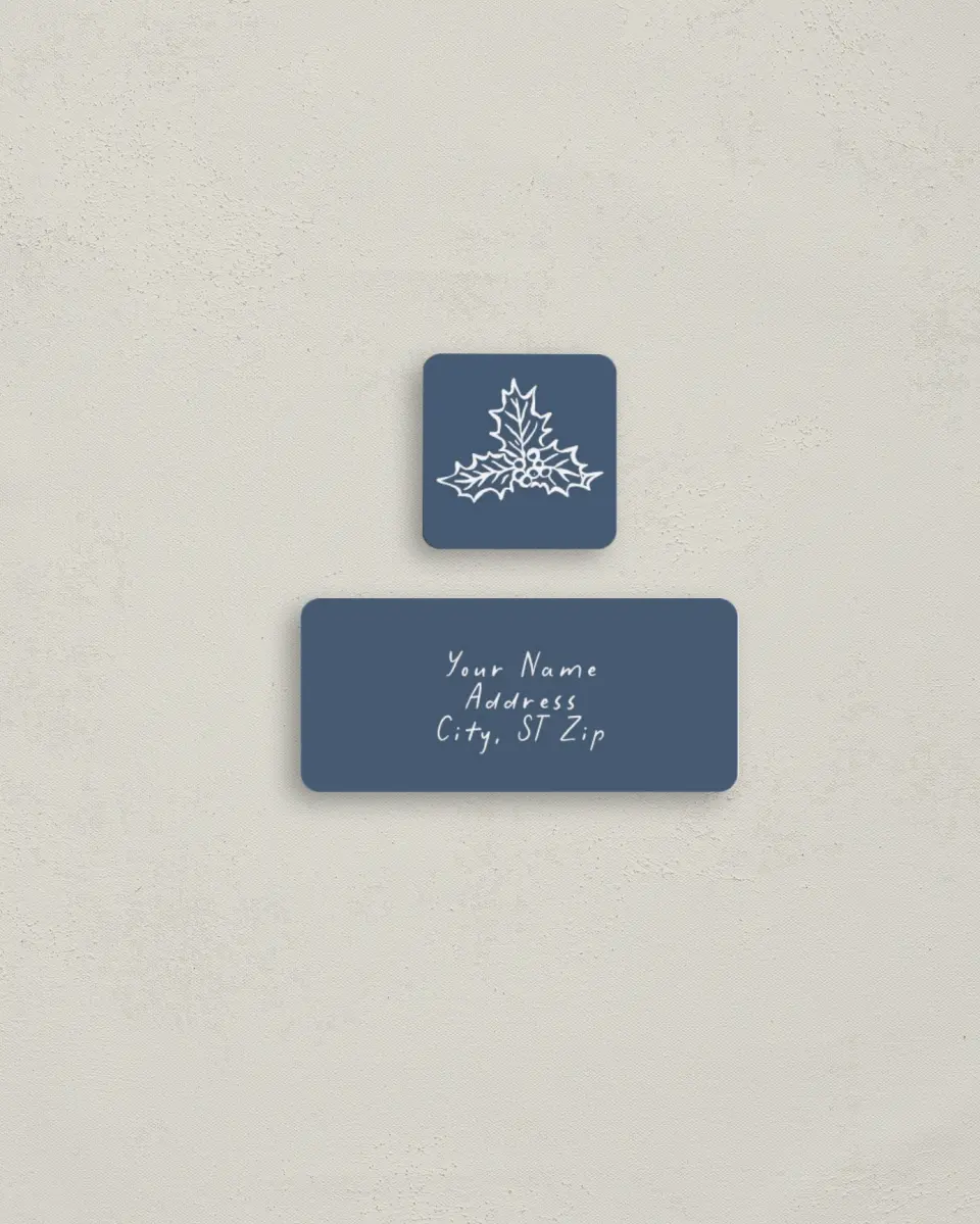 This is a 2¼" x 1" Labels; 1" x 1" Seals Return Address Label called Small Business printed in full color