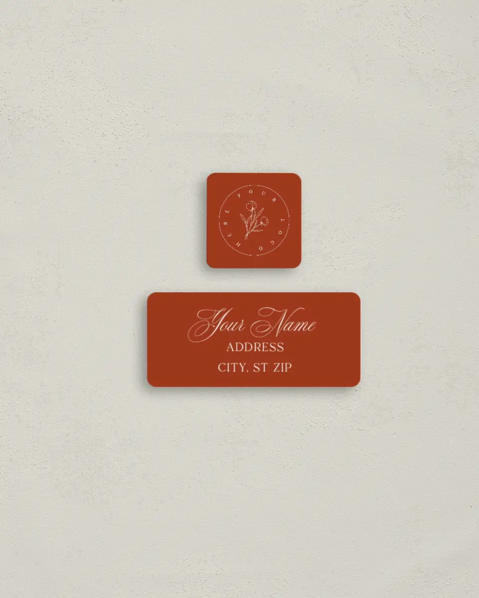 This is a 2¼" x 1" Labels; 1" x 1" Seals Return Address Label called Holiday Appreciation printed in full color