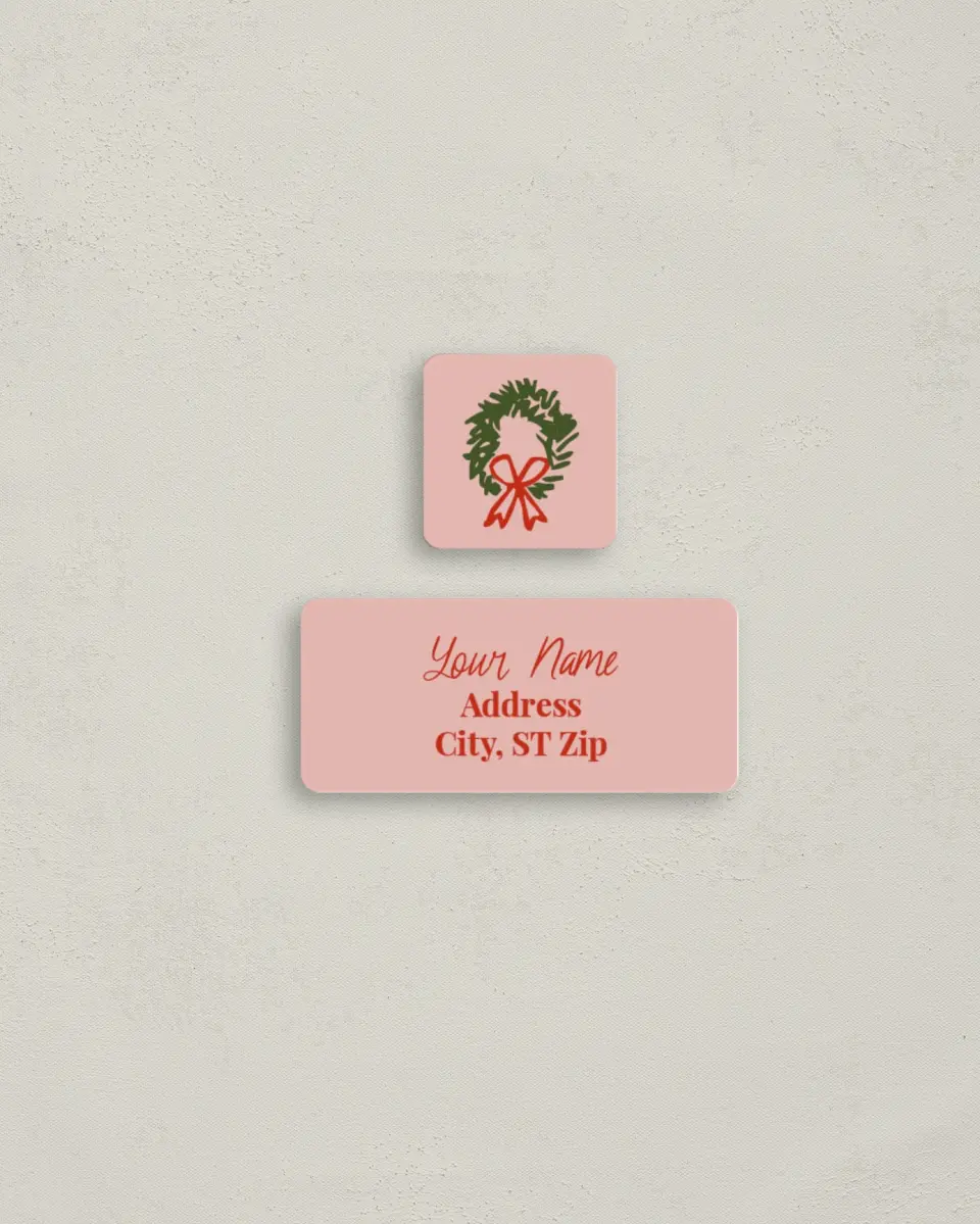 This is a 2¼" x 1" Labels; 1" x 1" Seals Return Address Label called Storefront Spirit printed in full color