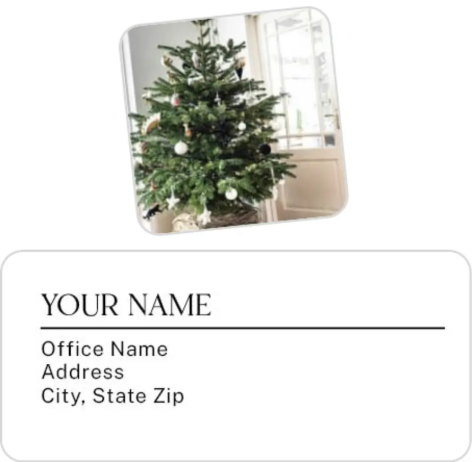 This is a 2¼" x 1" Labels; 1" x 1" Seals Return Address Label called Home Sweet Home printed in full color