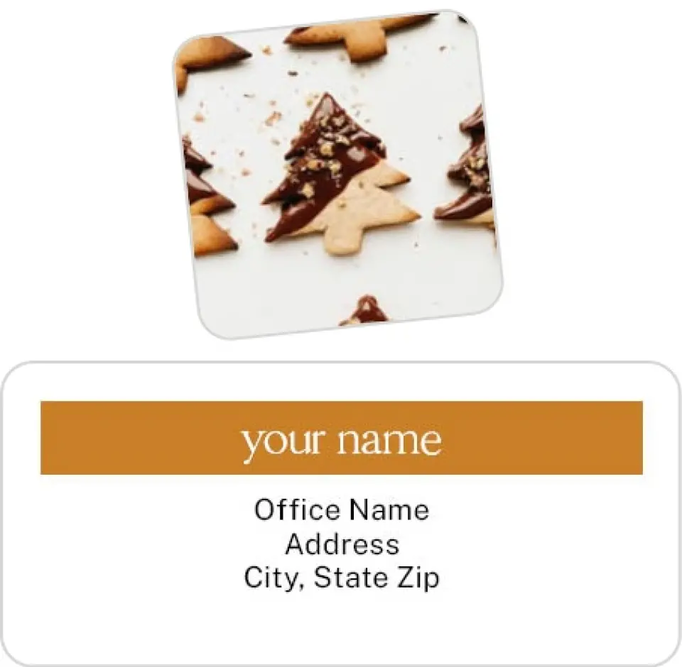 This is a 2¼" x 1" Labels; 1" x 1" Seals Return Address Labels & Seal Set called Everyday Meals Made Easy printed in full color
