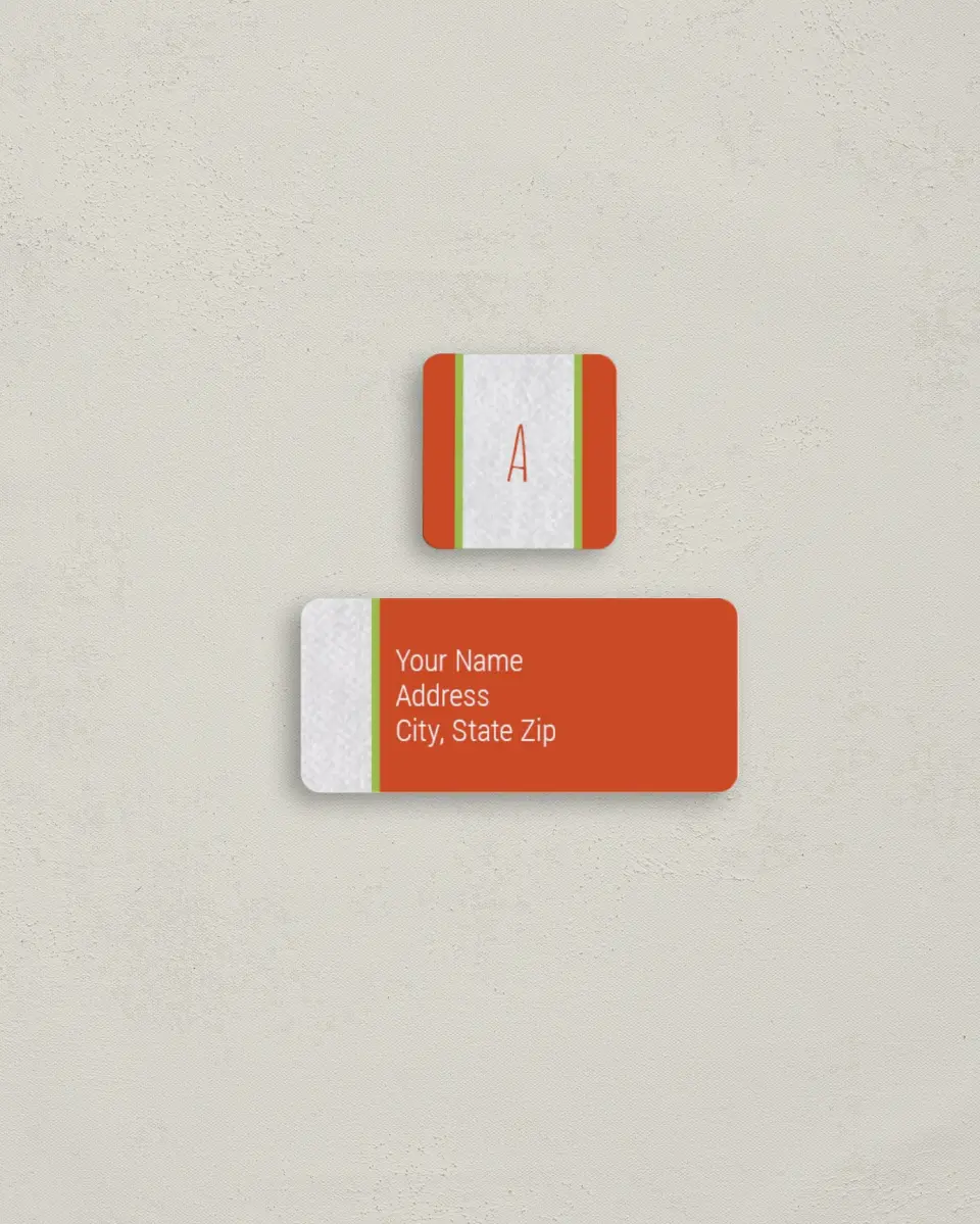 This is a 2¼" x 1" Labels; 1" x 1" Seals Return Address Label called Our Little Angel printed in full color