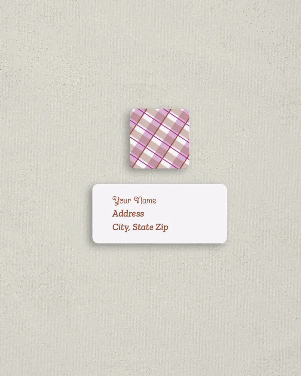 This is a 2¼" x 1" Labels; 1" x 1" Seals Return Address Label called A Joy to Announce printed in full color