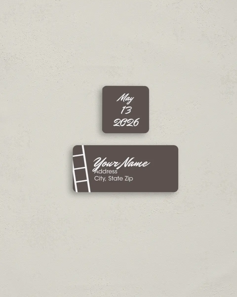 This is a 2¼" x 1" Labels; 1" x 1" Seals Return Address Label called A Photo Booth printed in full color