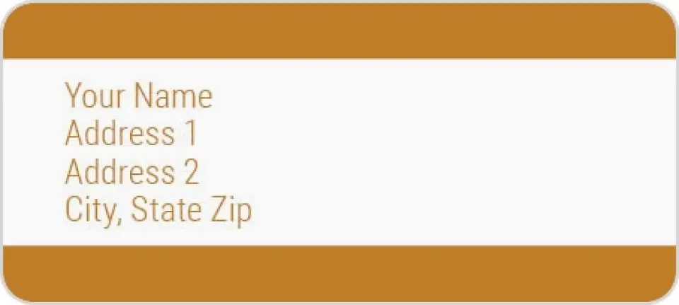 This is a 1" x 2¼" Address Label called Living Room printed in full color