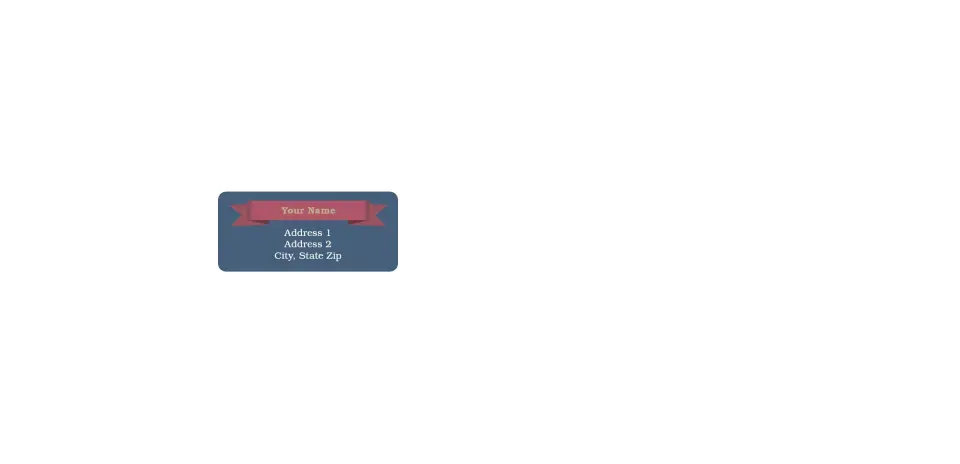Small Return Address Labels