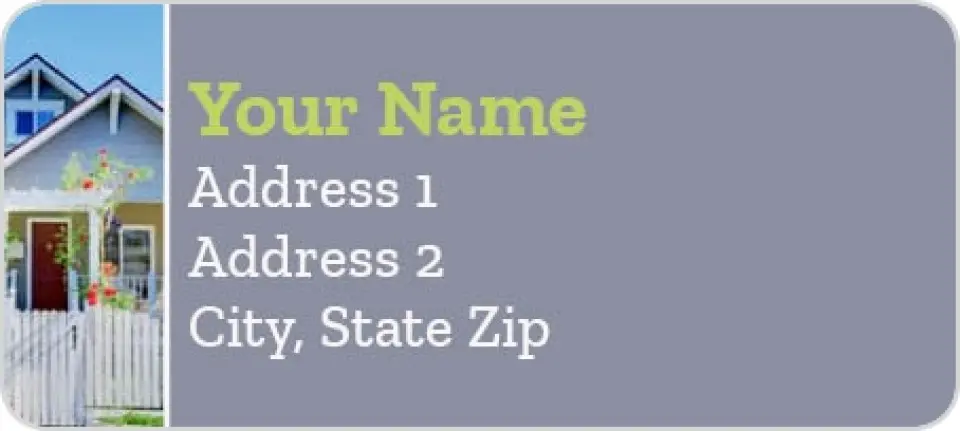 This is a 1" x 2¼" Address Label called Professional Home Appeal printed in full color