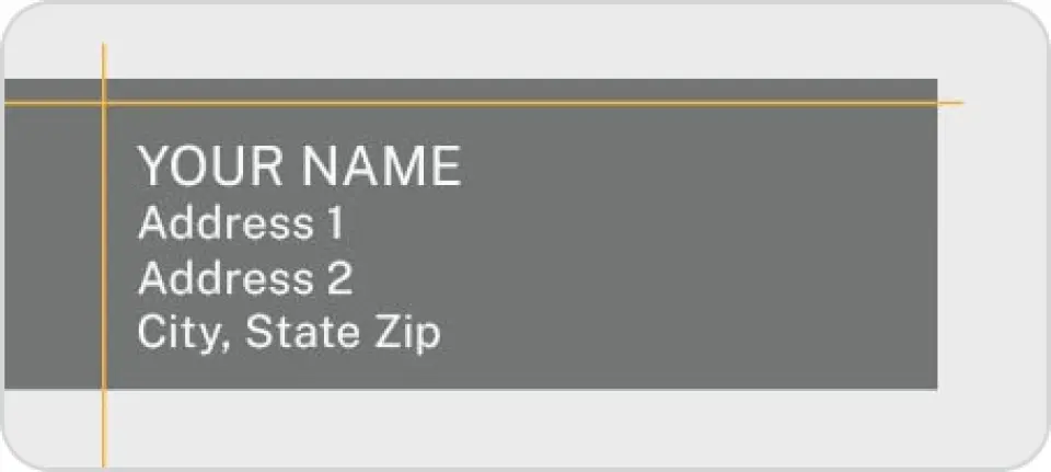 This is a 1" x 2¼" Address Label called Popular Property printed in full color