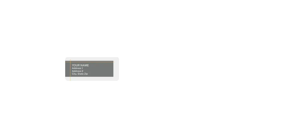 Small Return Address Labels