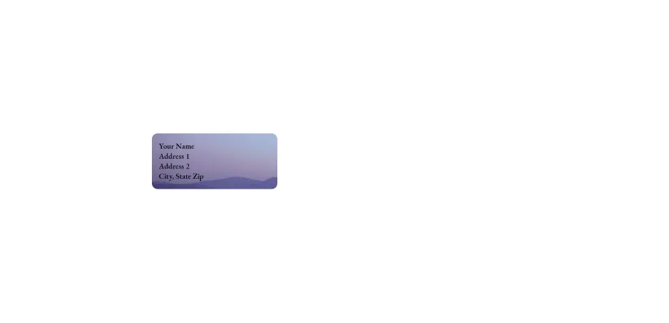 Small Return Address Labels