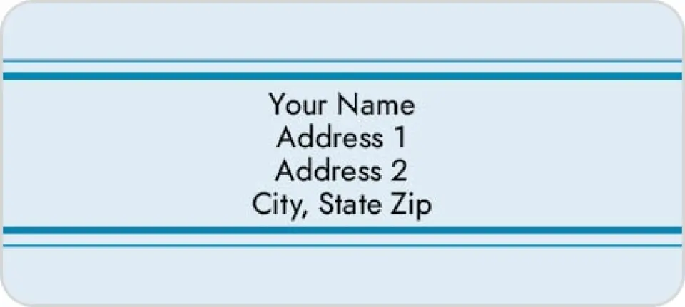 This is a 1" x 2¼" Address Label called Endless Horizon printed in full color