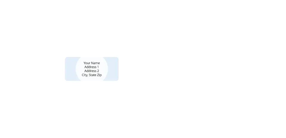Small Return Address Labels