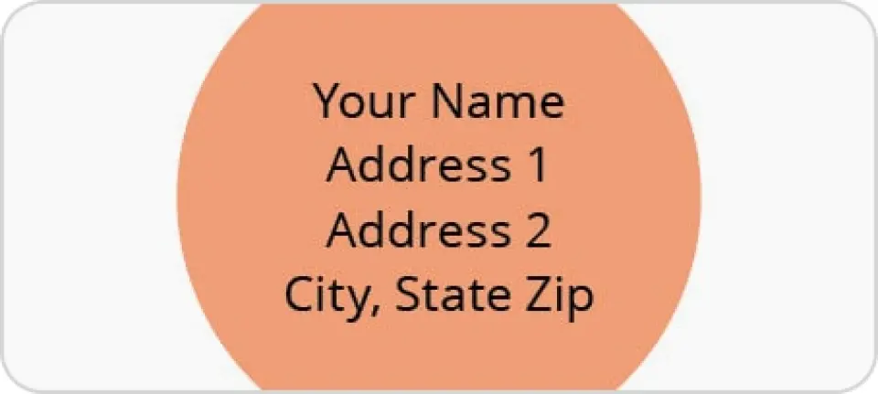 This is a 1" x 2¼" Address Label called Poppy Morning printed in full color