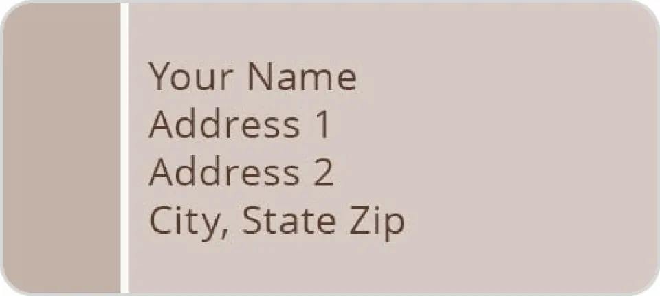 This is a 1" x 2¼" Address Label called Lakeside Luxury printed in full color