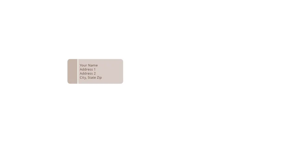 Small Return Address Labels